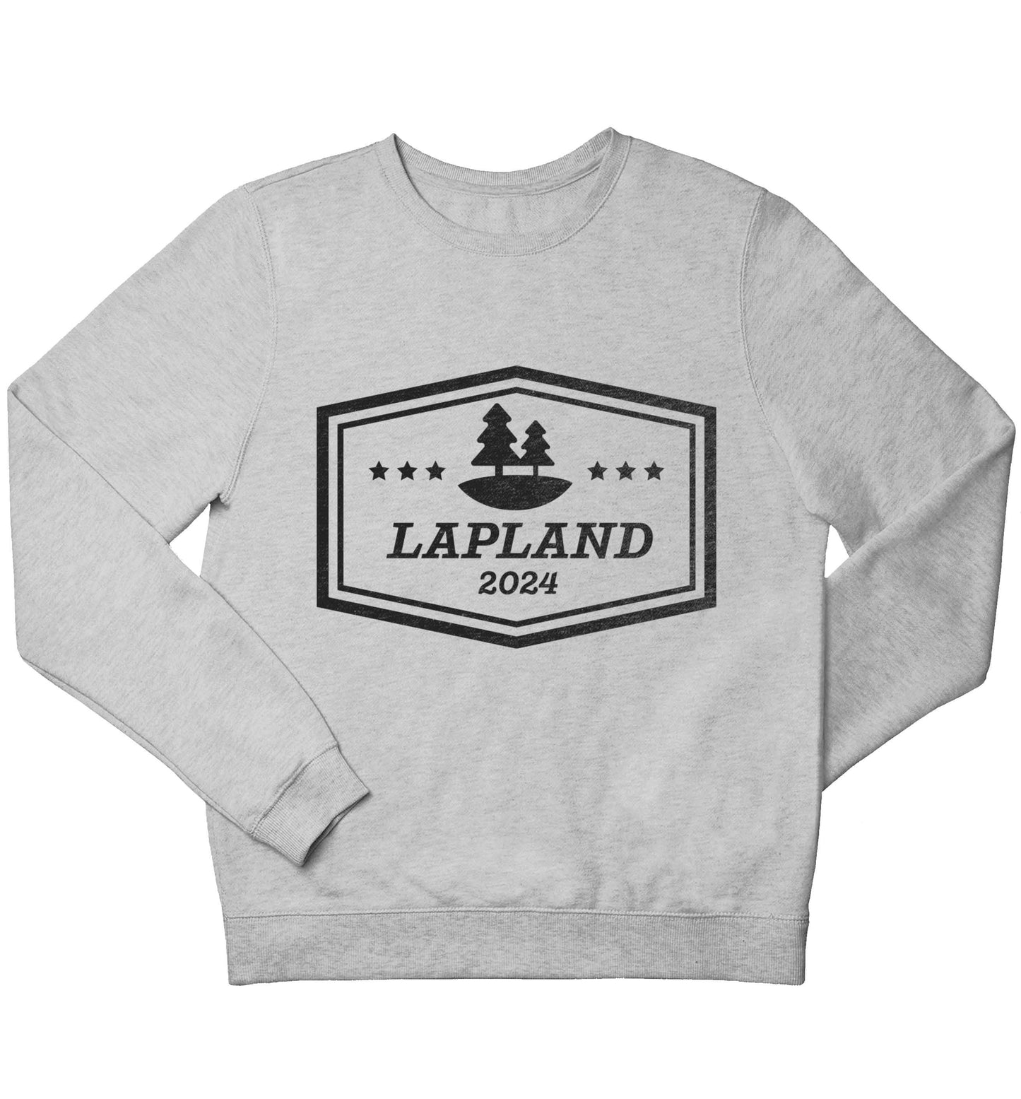 Custom date Lapland children's grey sweater 12-13 Years