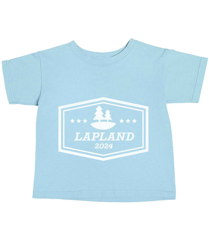 Custom date Lapland light blue baby toddler Tshirt 2 Years
