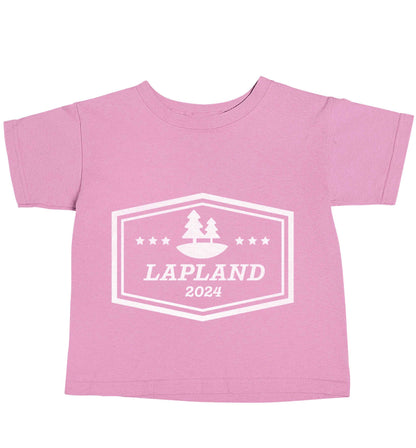 Custom date Lapland light pink baby toddler Tshirt 2 Years
