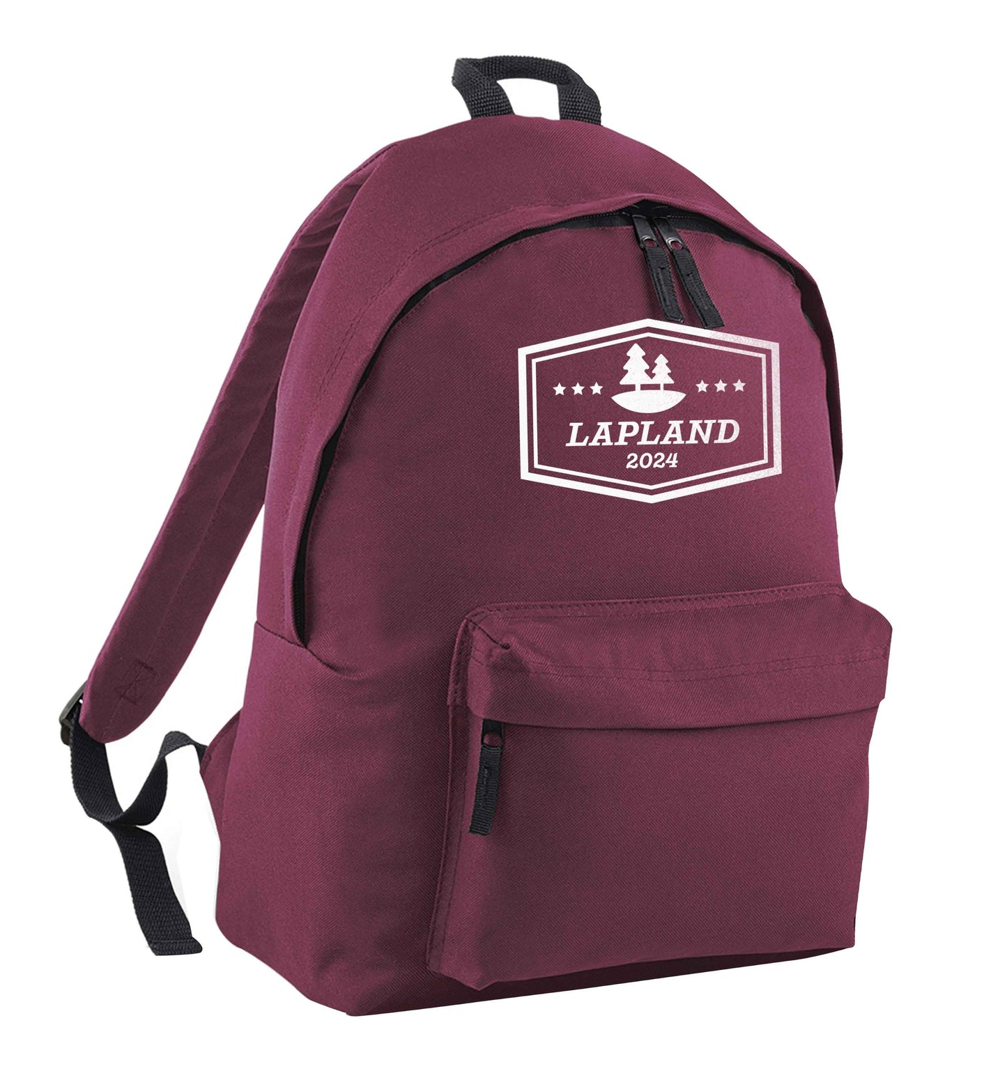 Custom date Lapland maroon children's backpack