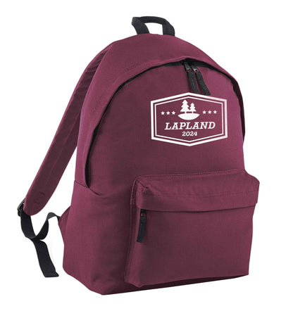 Custom date Lapland maroon children's backpack