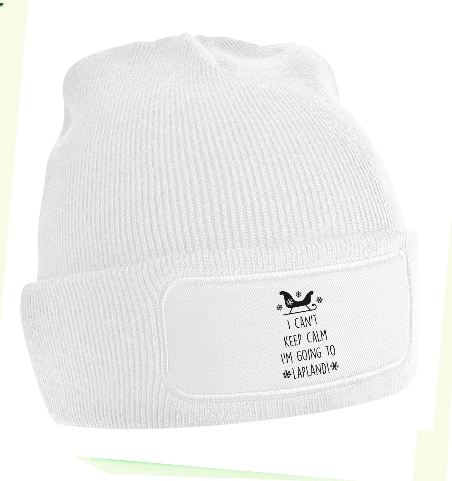 I can't keep calm I'm going to Lapland beanie hat