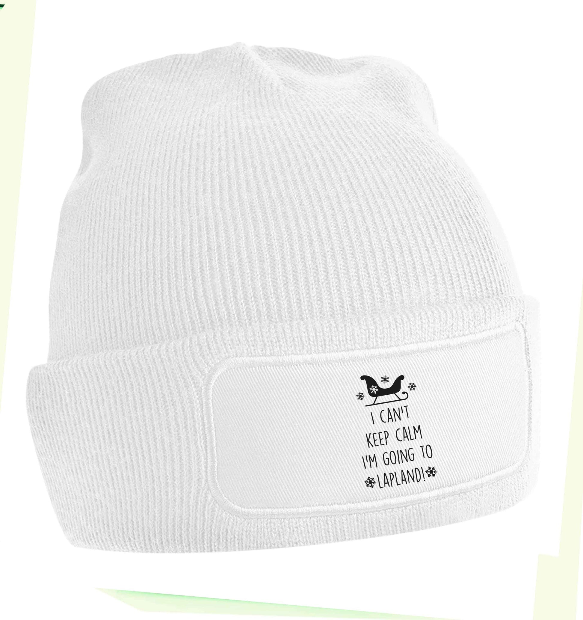I can't keep calm I'm going to Lapland beanie hat