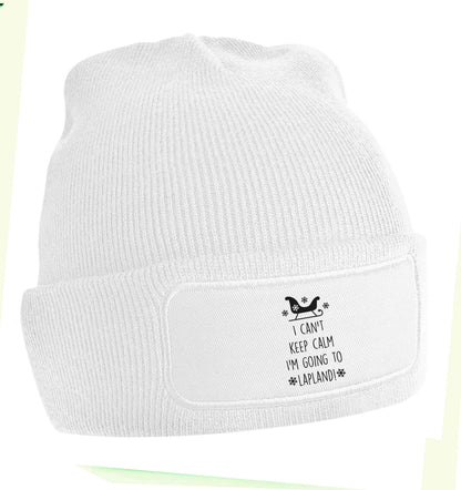 I can't keep calm I'm going to Lapland beanie hat
