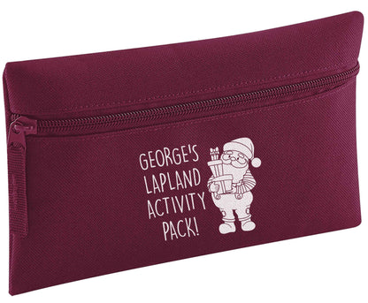 Custom Lapland activity pack pencil case