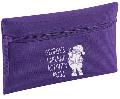 Custom Lapland activity pack pencil case