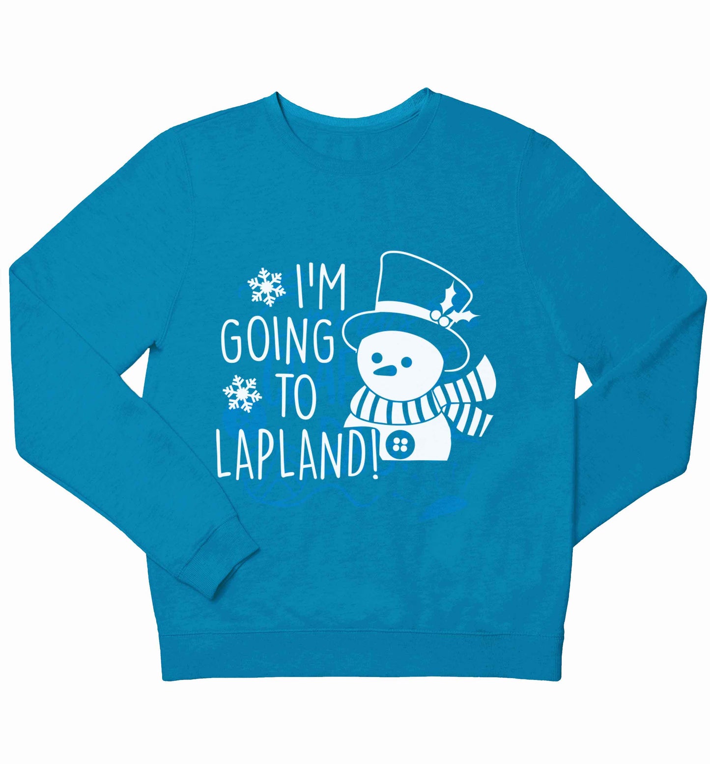 I'm going to Lapland children's blue sweater 12-13 Years