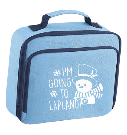 I'm going to Lapland insulated blue lunch bag cooler