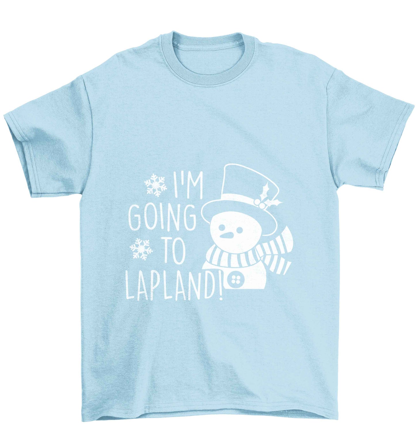 I'm going to Lapland Children's light blue Tshirt 12-13 Years