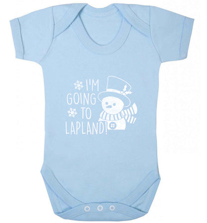 I'm going to Lapland baby vest pale blue 18-24 months