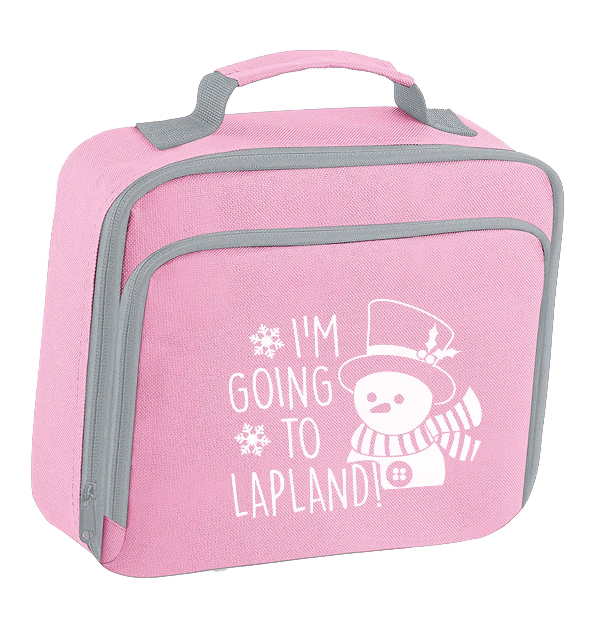 I'm going to Lapland insulated pink lunch bag cooler