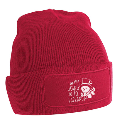I'm going to Lapland beanie hat