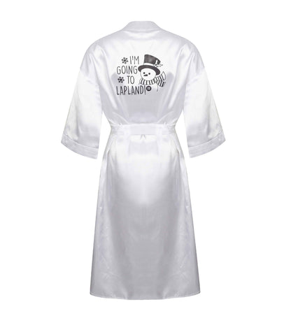 I'm going to Lapland XL/XXL white ladies dressing gown size 16/18