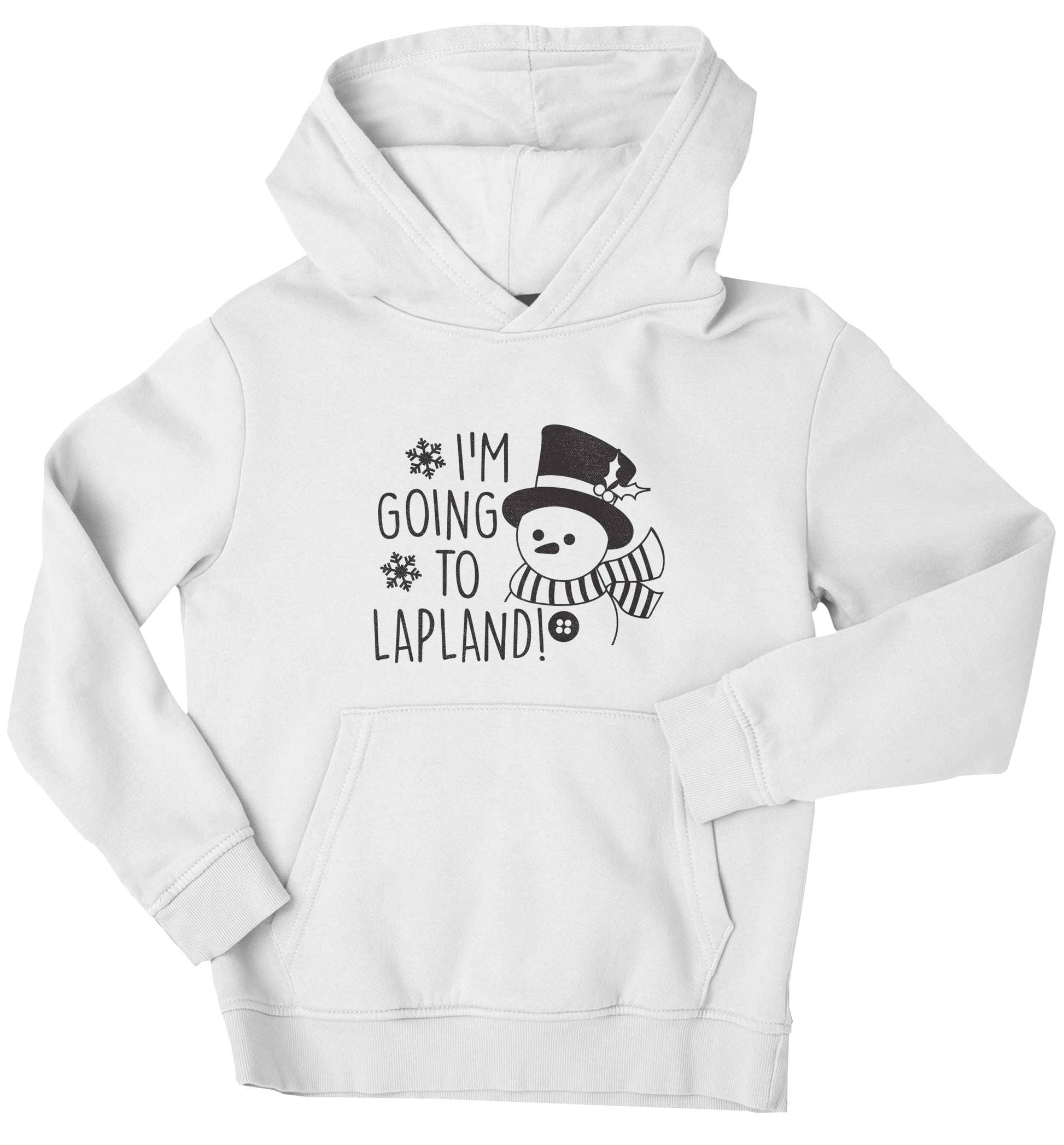 I'm going to Lapland children's white hoodie 12-13 Years