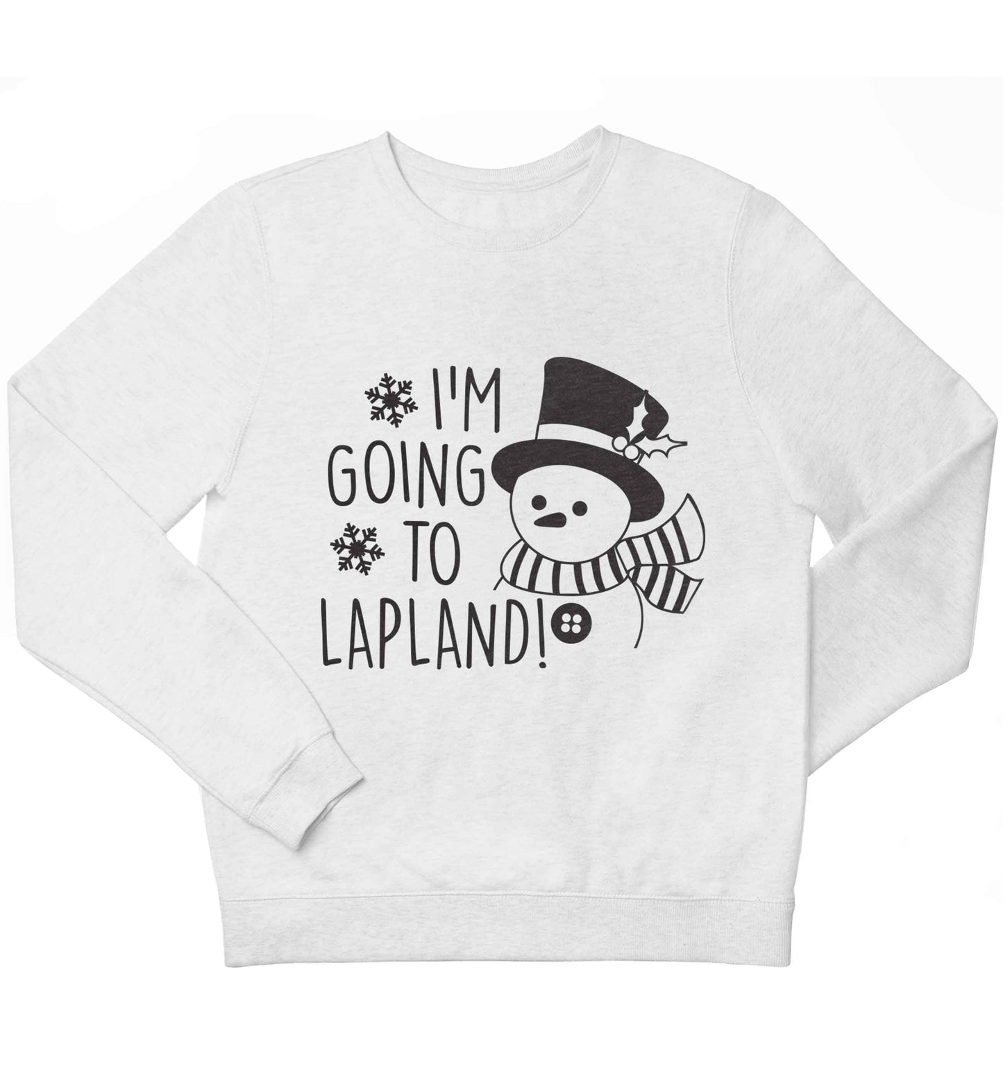 I'm going to Lapland children's white sweater 12-13 Years