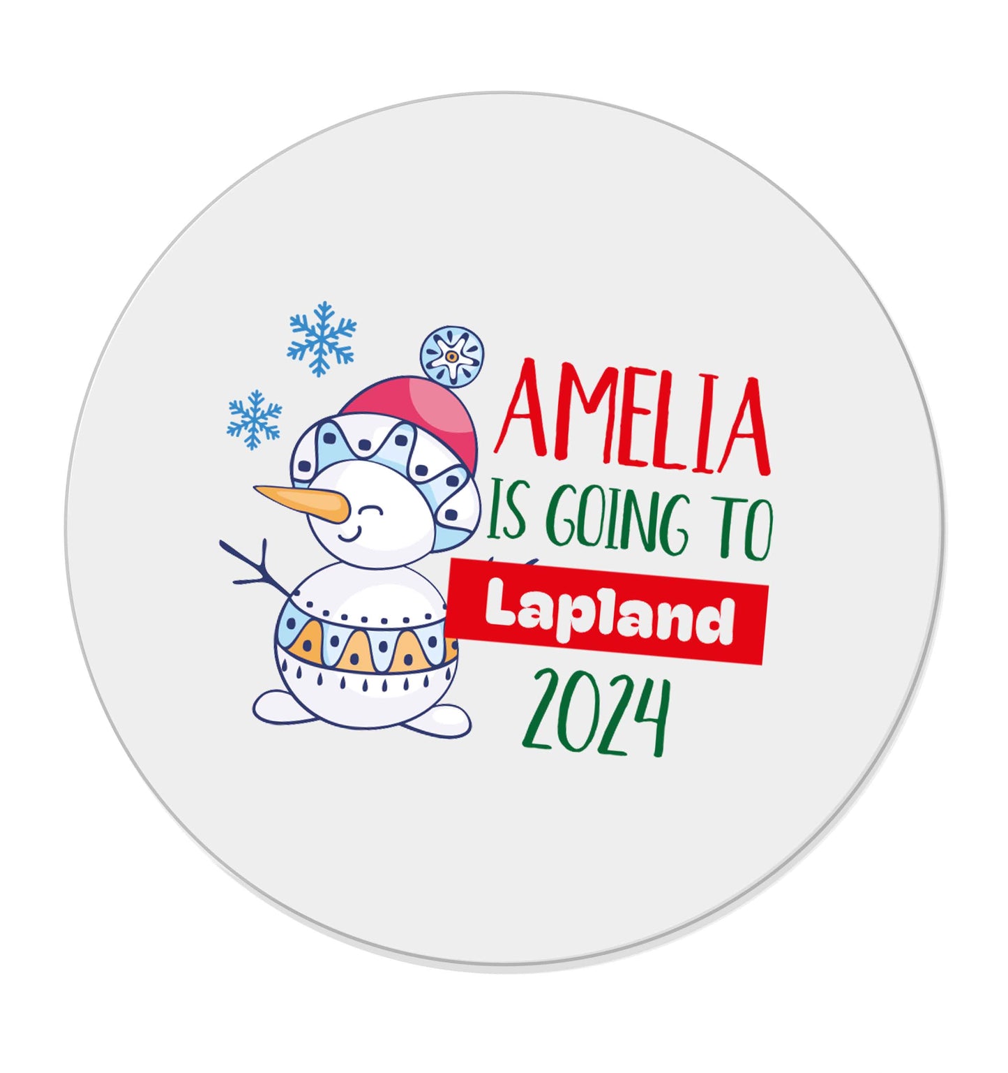 Any name here - is going to Lapland personalised | Magnet