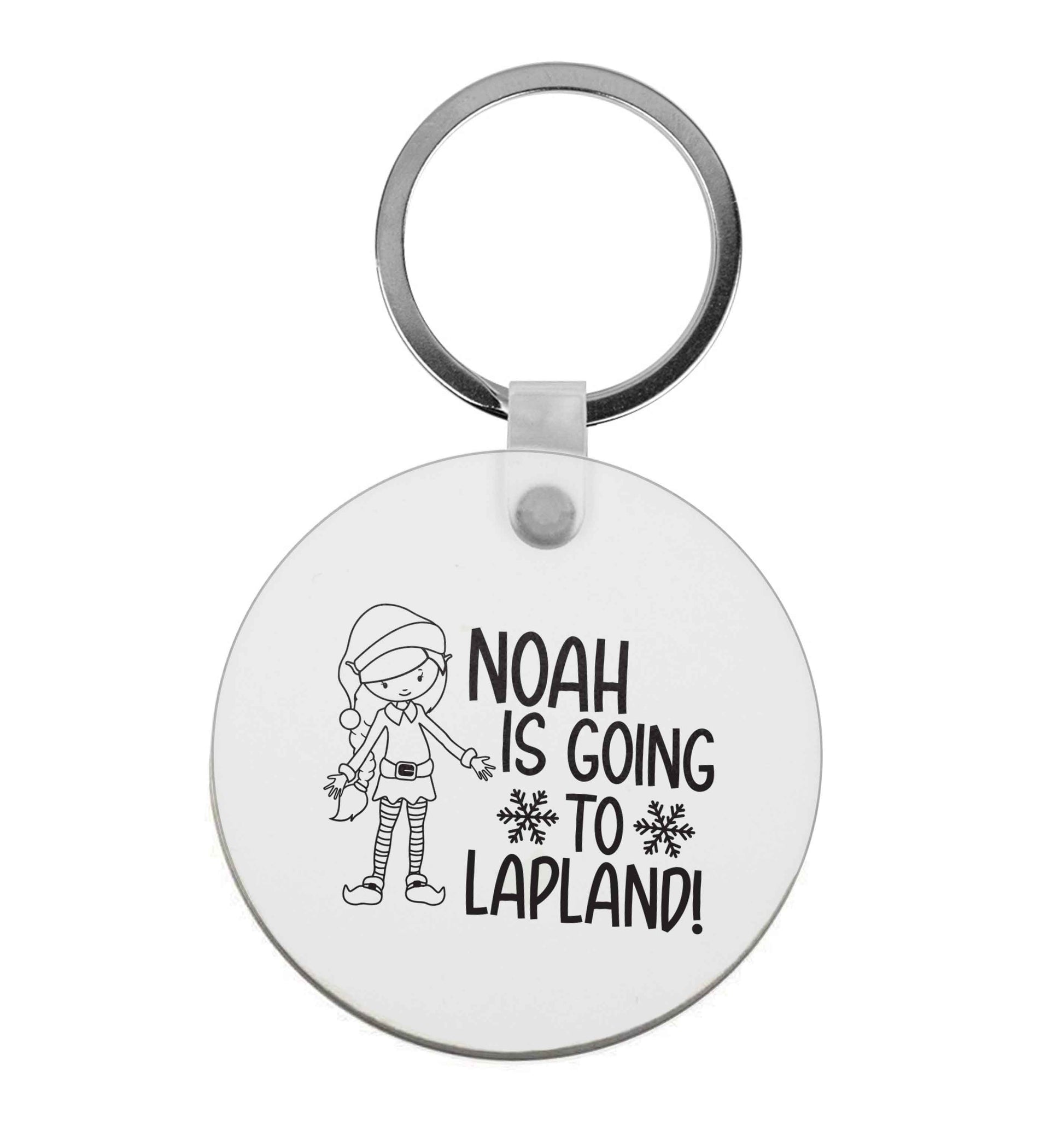 Any name here - is going to Lapland personalised elf | Keyring