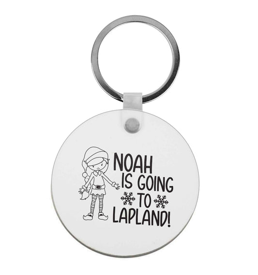 Any name here - is going to Lapland personalised elf | Keyring
