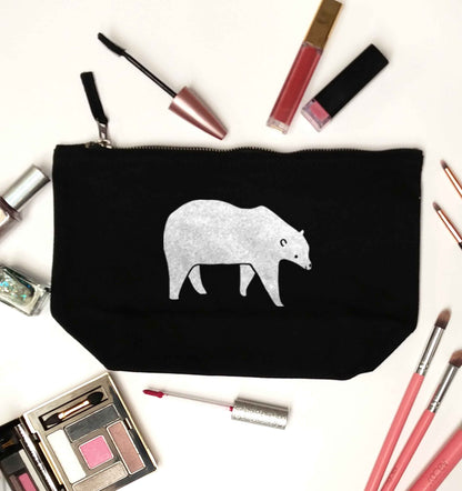 Polar Bear Kit black makeup bag