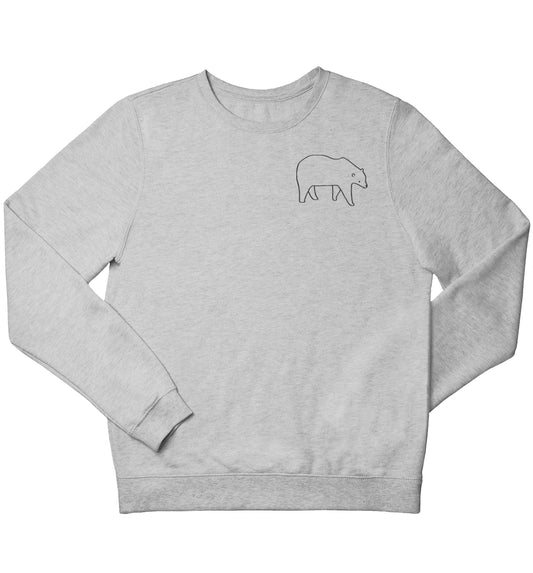 Polar Bear Kit children's grey sweater 12-13 Years