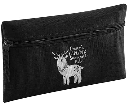 Personalised Lapland Survival Kit pencil case