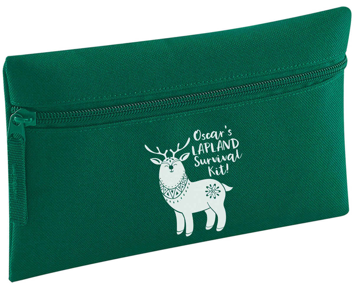 Personalised Lapland Survival Kit pencil case