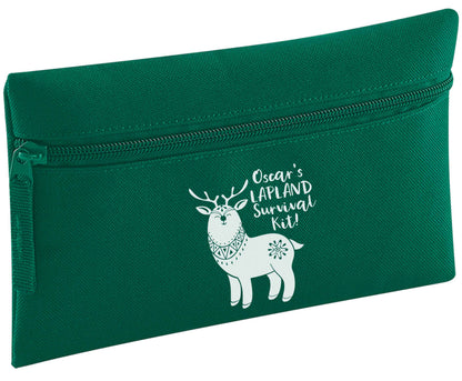 Personalised Lapland Survival Kit pencil case