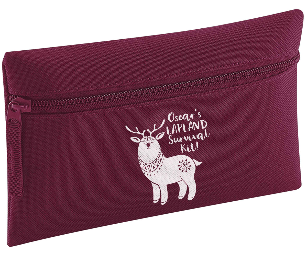 Personalised Lapland Survival Kit pencil case
