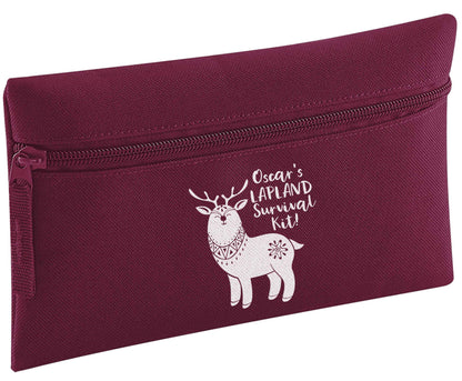 Personalised Lapland Survival Kit pencil case