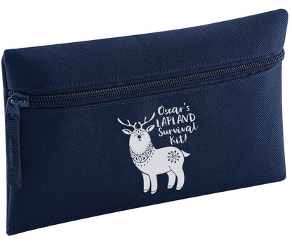 Personalised Lapland Survival Kit pencil case