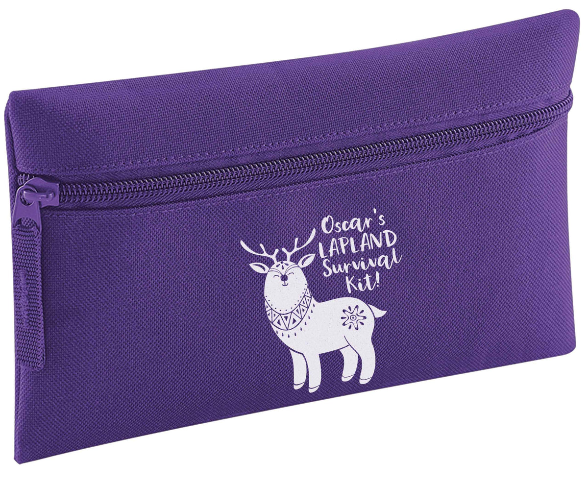 Personalised Lapland Survival Kit pencil case