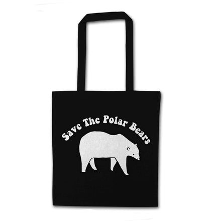 Save The Polar Bears black tote bag