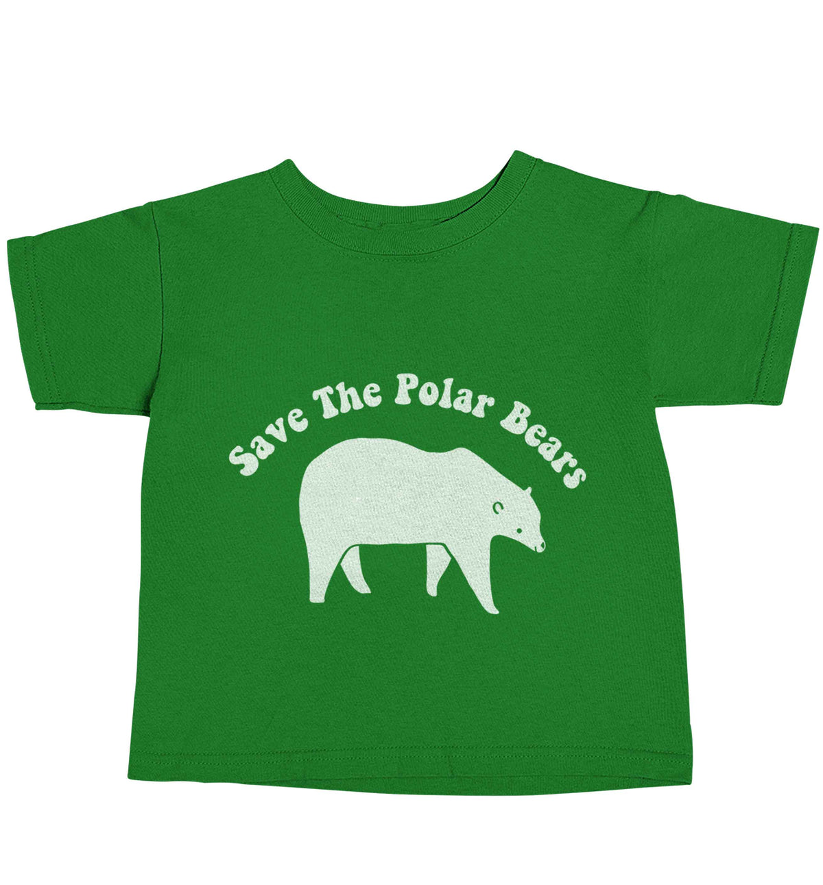 Save The Polar Bears green baby toddler Tshirt 2 Years