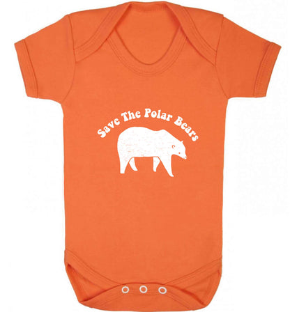 Save The Polar Bears baby vest orange 18-24 months