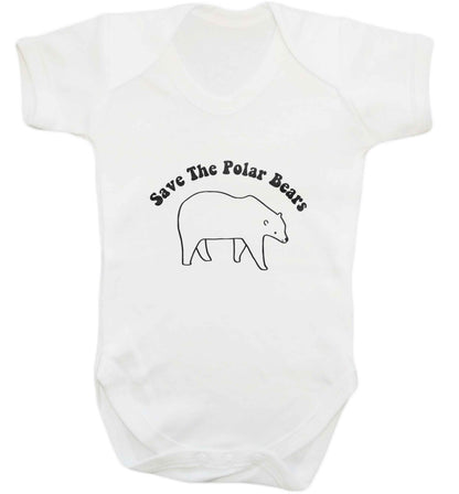 Save The Polar Bears baby vest white 18-24 months