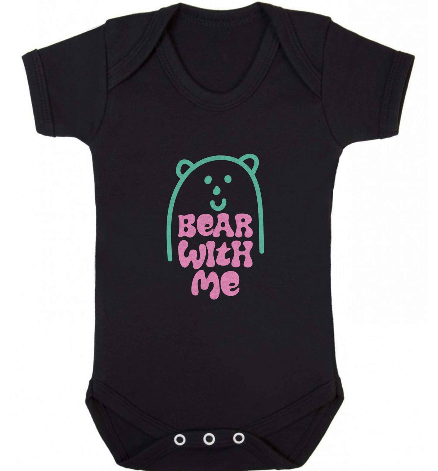 Bear With Me Kit baby vest black 18-24 months