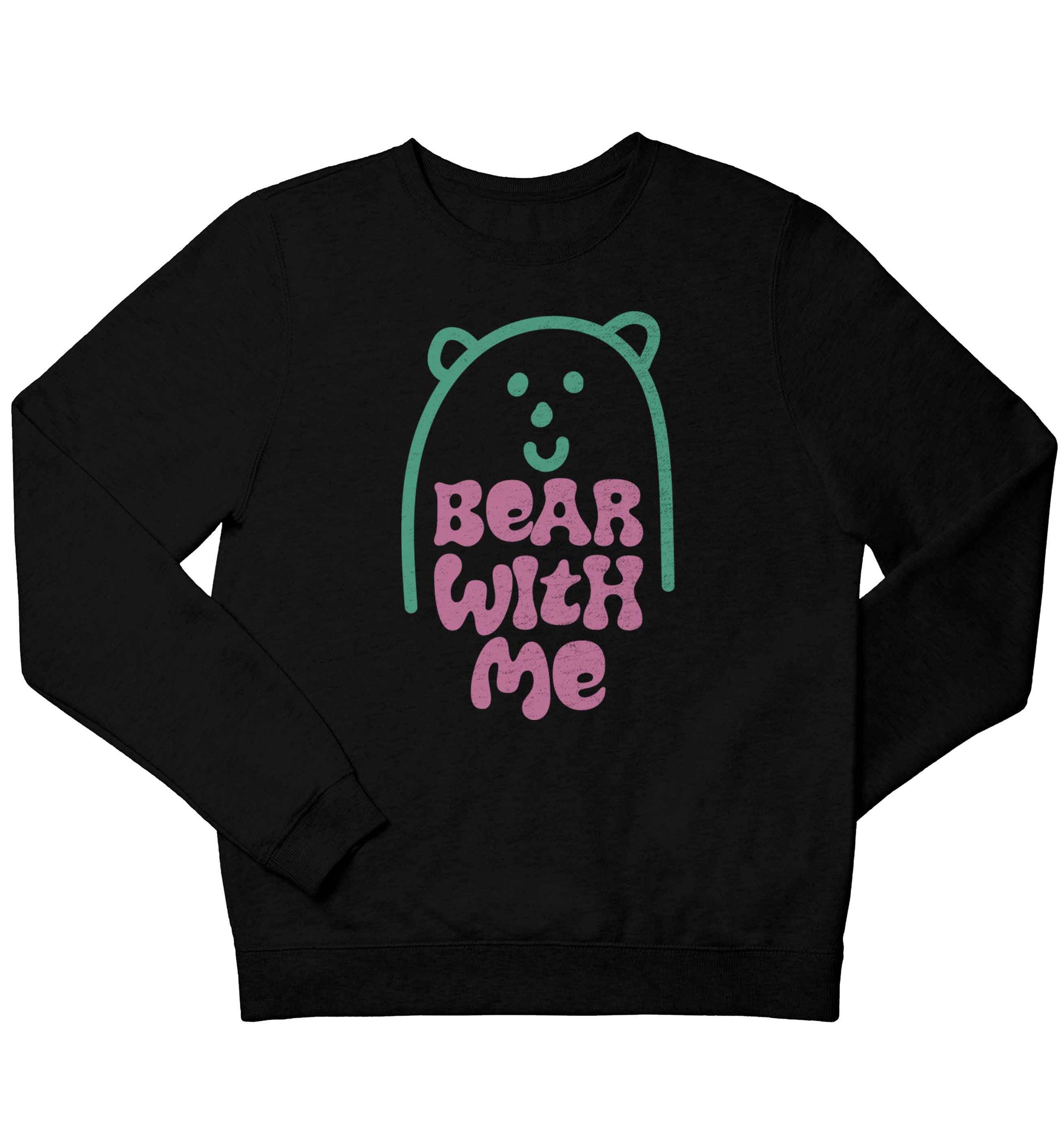 Bear With Me Kit children's black sweater 12-13 Years