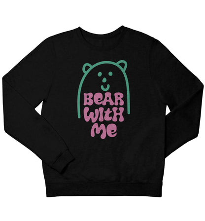 Bear With Me Kit children's black sweater 12-13 Years