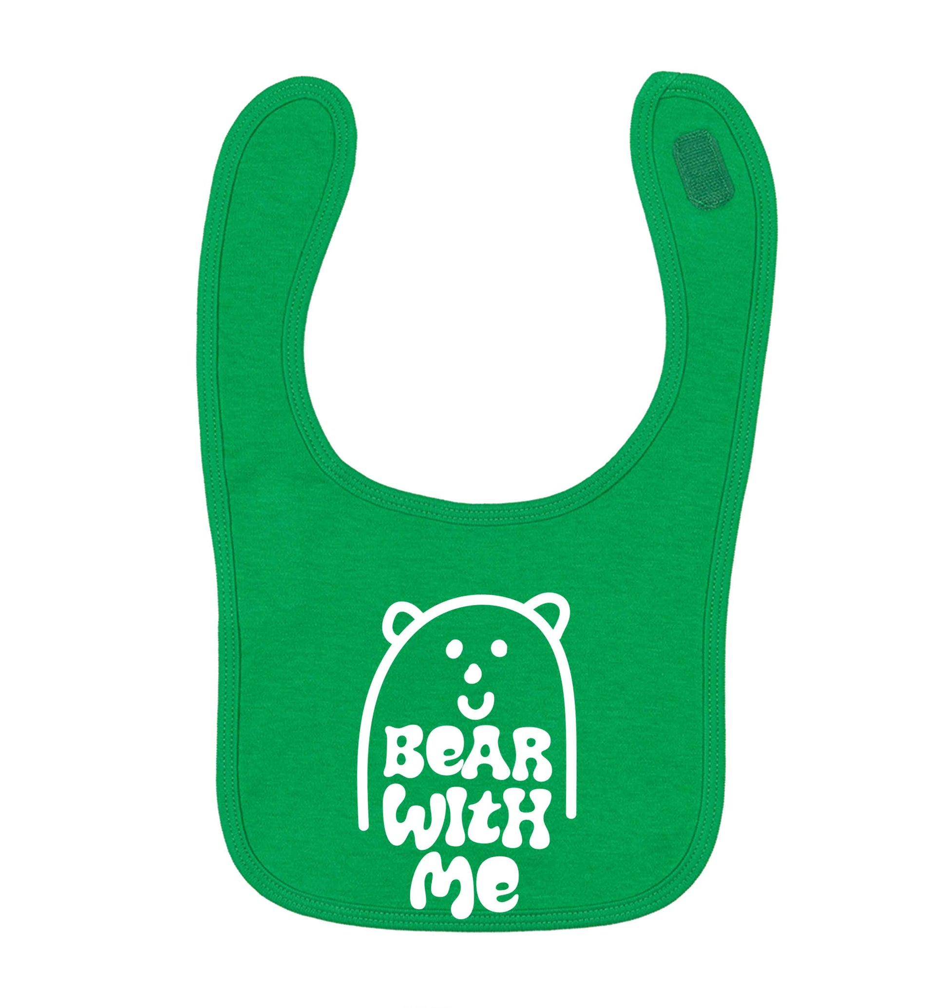 Bear With Me Kit green baby bib