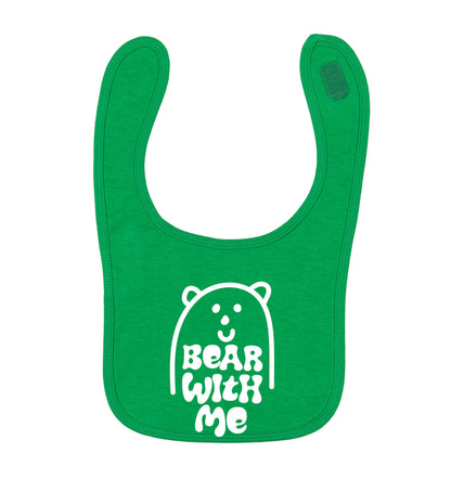 Bear With Me Kit green baby bib