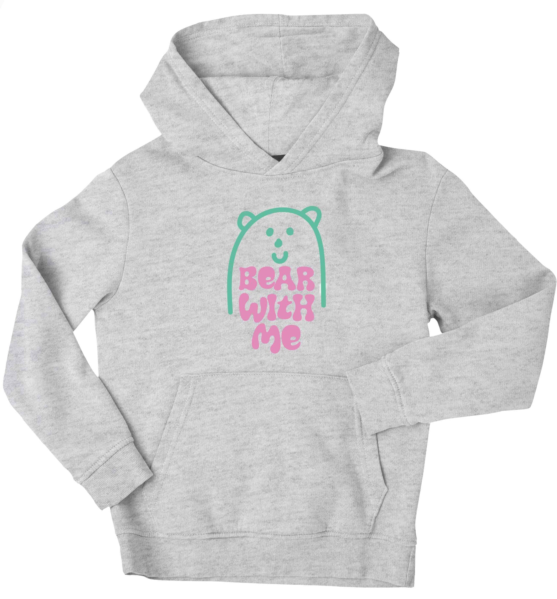 Bear With Me Kit children's grey hoodie 12-13 Years