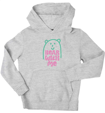 Bear With Me Kit children's grey hoodie 12-13 Years