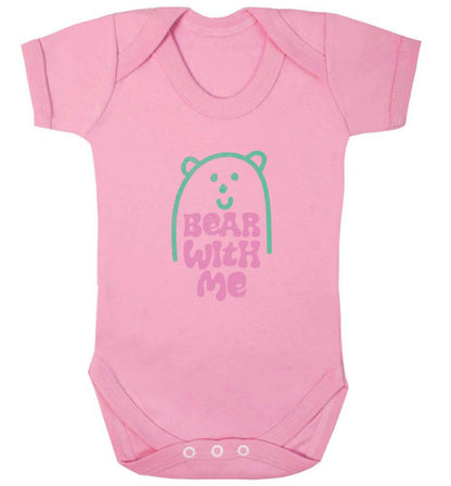 Bear With Me Kit baby vest pale pink 18-24 months
