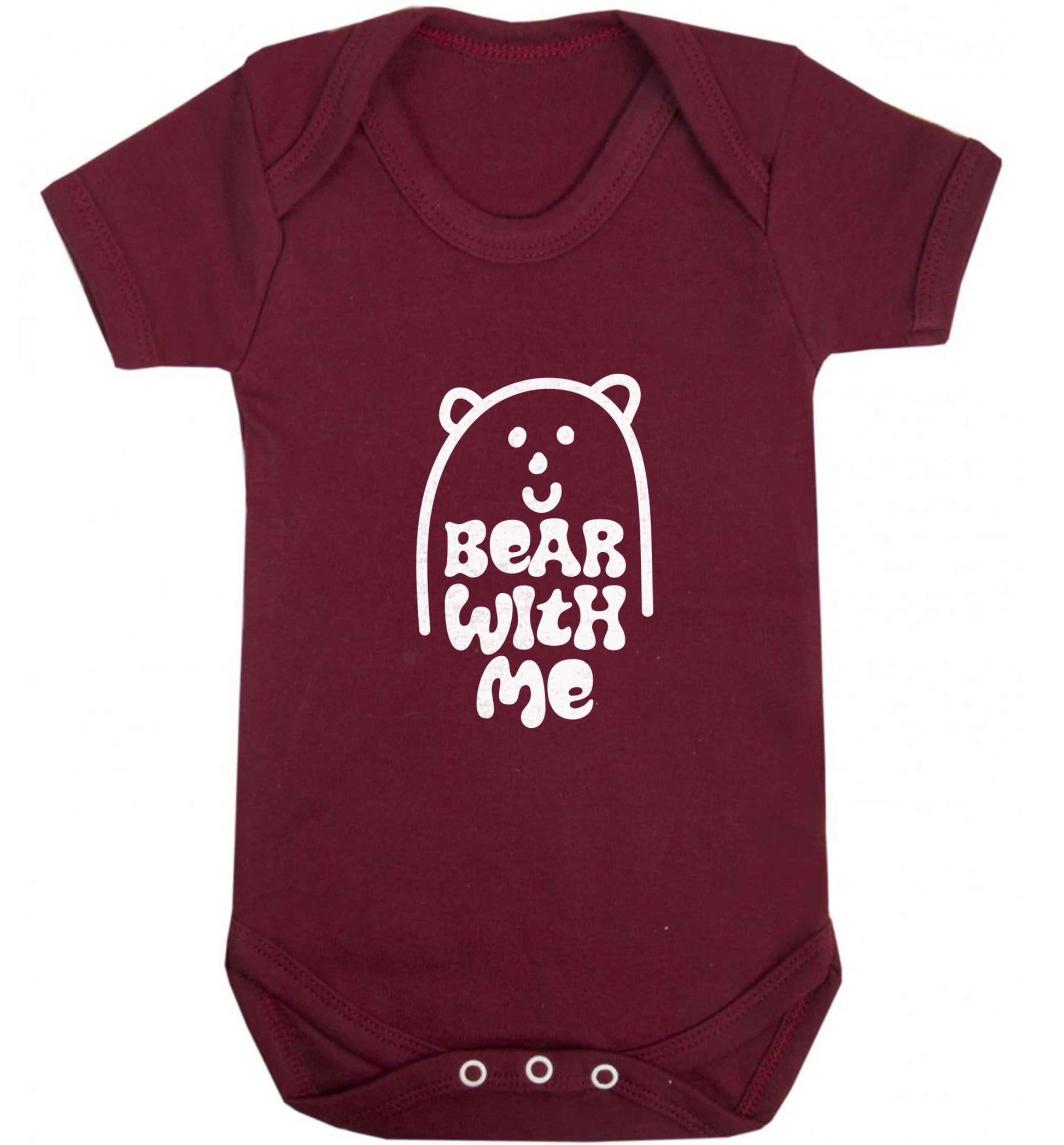 Bear With Me Kit baby vest maroon 18-24 months