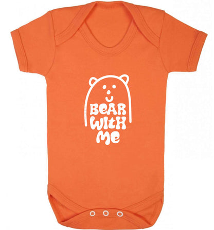 Bear With Me Kit baby vest orange 18-24 months