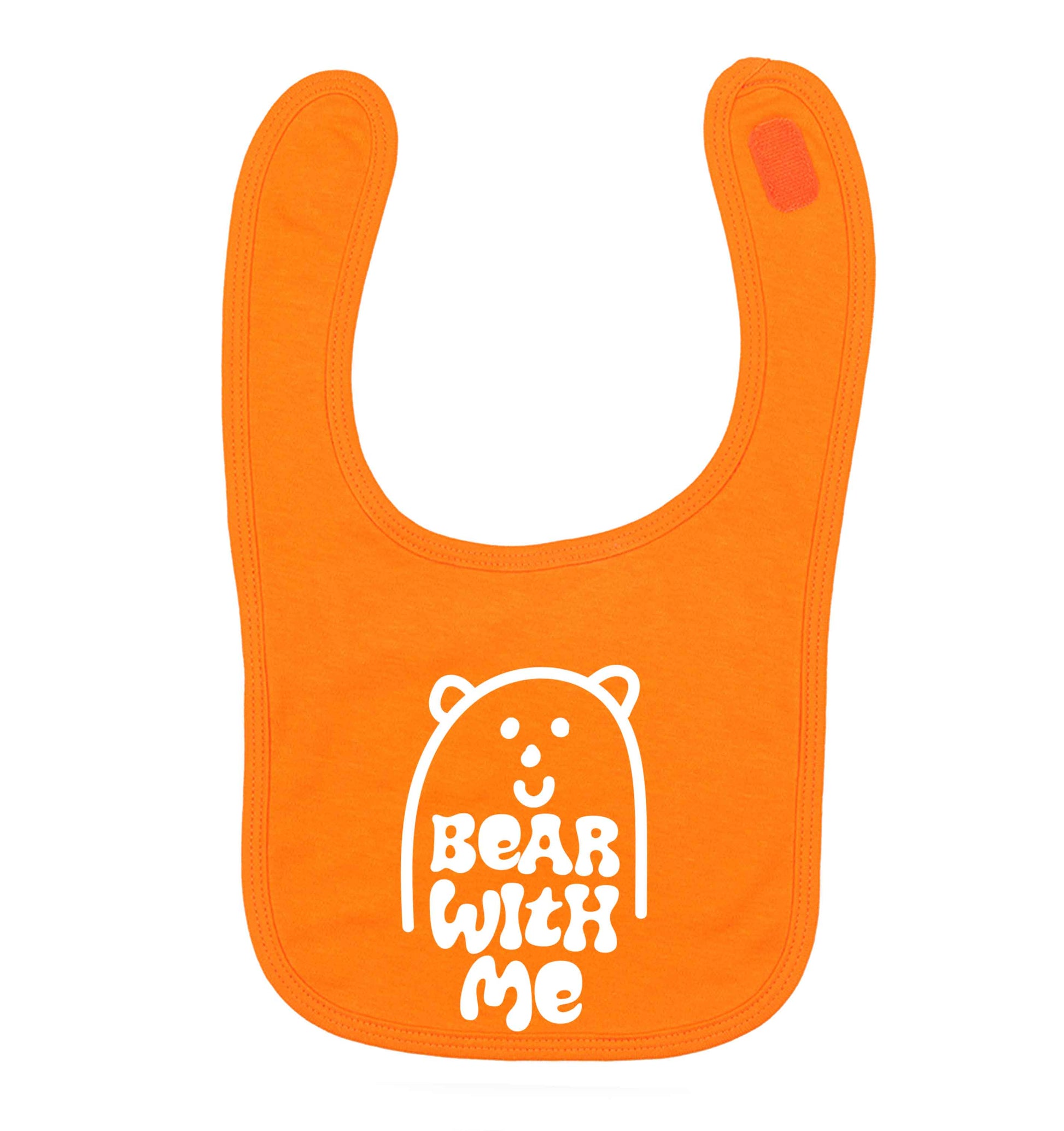 Bear With Me Kit orange baby bib