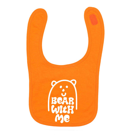Bear With Me Kit orange baby bib
