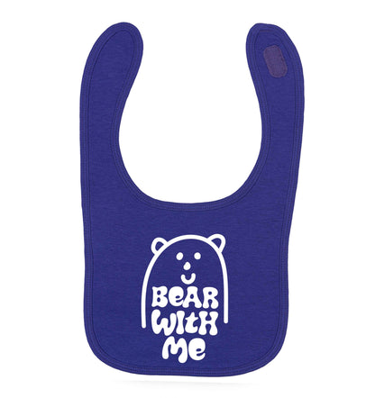 Bear With Me Kit purple baby bib
