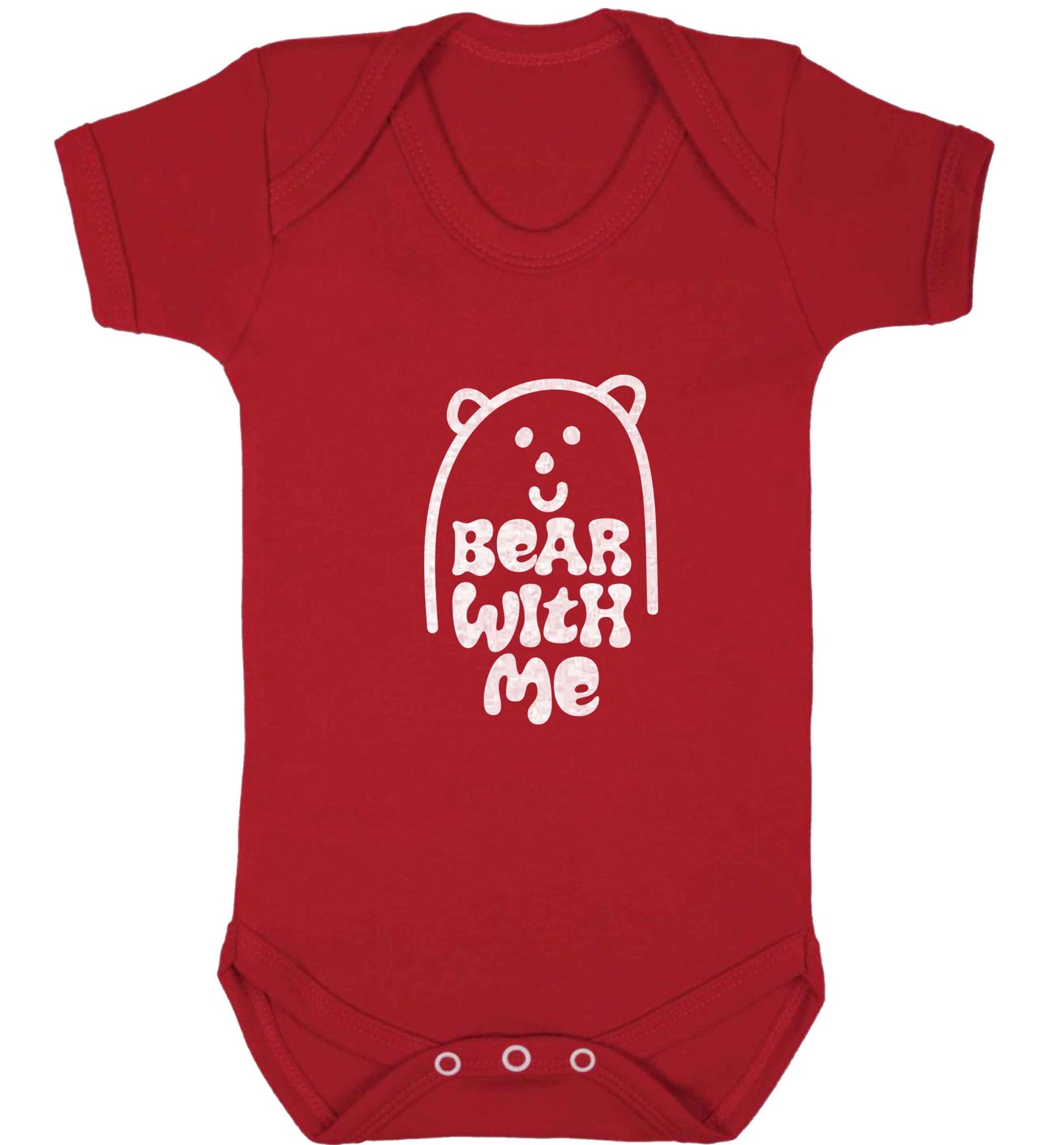 Bear With Me Kit baby vest red 18-24 months
