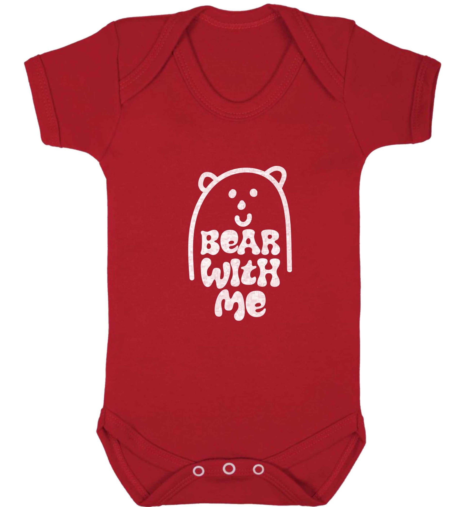 Bear With Me Kit baby vest red 18-24 months